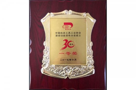 滾動(dòng)功能部件分會(huì)行業(yè)協(xié)會(huì)一等獎(jiǎng)